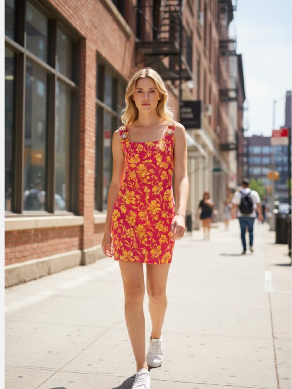 NWT ZARA JACQUARD DRESS WITH RHINESTONE BLOGGERS FAV PINK SMALL